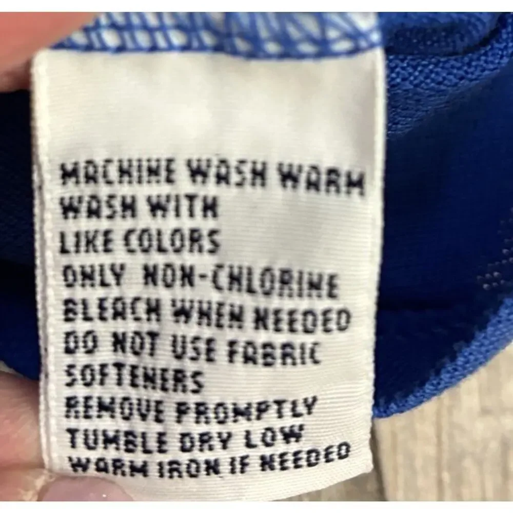 Polo Golf Ralph Lauren Shirt Men Large Blue White Big Pony Raglan Pro Fit L